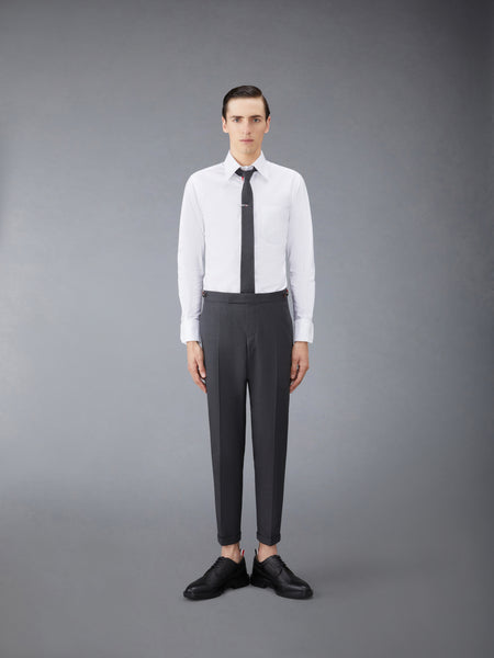 OXFORD GROSGRAIN PLACKET SHIRT WHITE