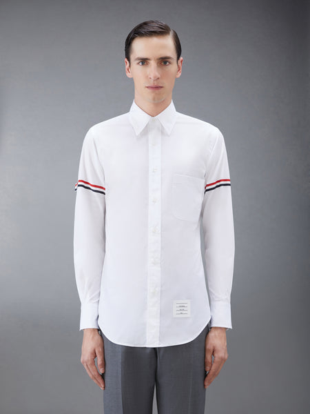 POPLIN RWB ARMBAND SHIRT WHITE