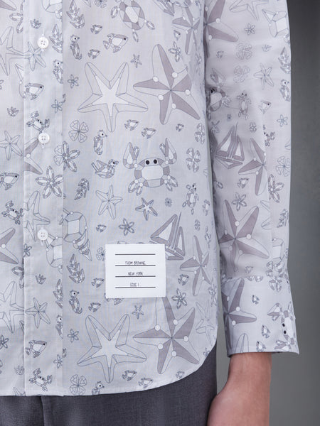 COTTON UNDER THE SEA SHIRT MED GREY