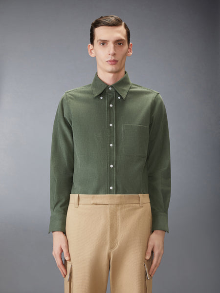 WALE CORDUROY SHIRT LT GREEN