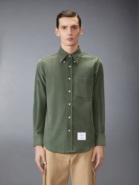 WALE CORDUROY SHIRT LT GREEN