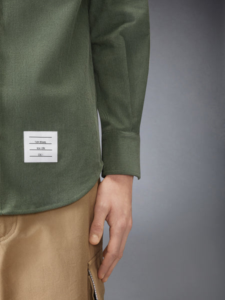 WALE CORDUROY SHIRT LT GREEN