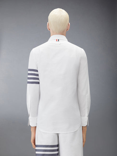 OXFORD 4-BAR SHIRT WHITE /NAVY