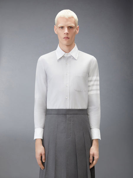 OXFORD 4-BAR SHIRT LT GREY