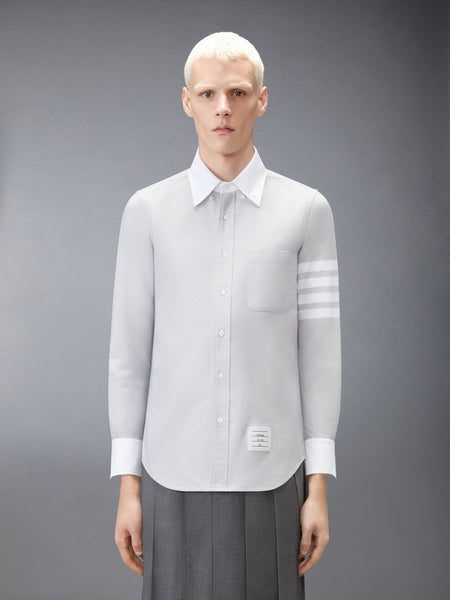 OXFORD 4-BAR SHIRT LT GREY