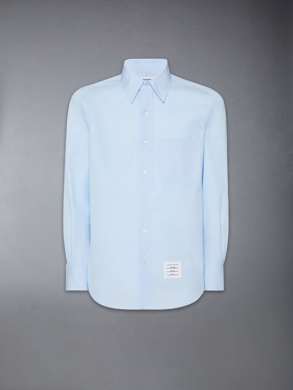 SOLID POPLIN TWIN NEEDLE CONTRAST TOPSTITCH SHIRT - featured image