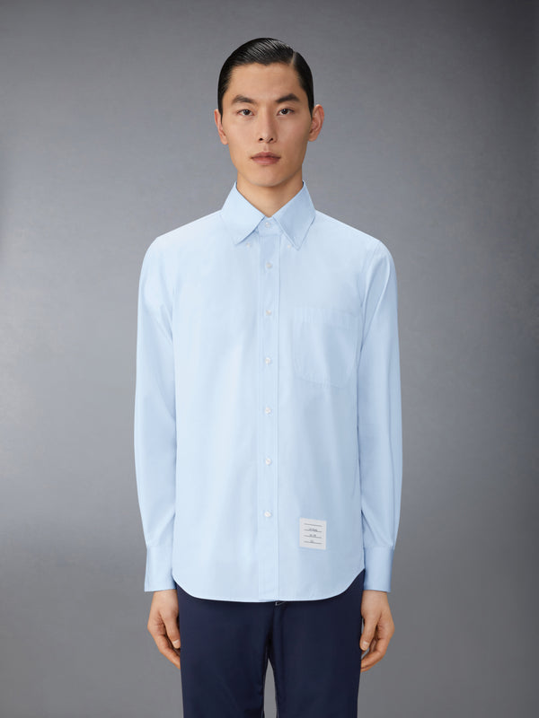SOLID POPLIN TWIN NEEDLE CONTRAST TOPSTITCH SHIRT - image 2