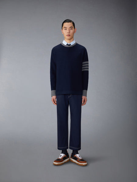 SOLID POPLIN TWIN NEEDLE CONTRAST TOPSTITCH SHIRT LIGHT BLUE