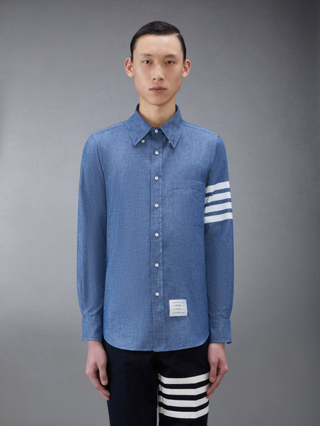 CHAMBRAY 4-BAR SHIRT BLUE