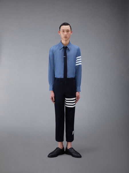 CHAMBRAY 4-BAR SHIRT BLUE
