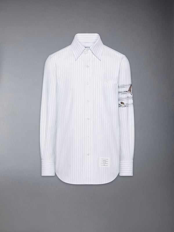 GEESE 4-BAR PINSTRIPE OXFORD SHIRT - featured image