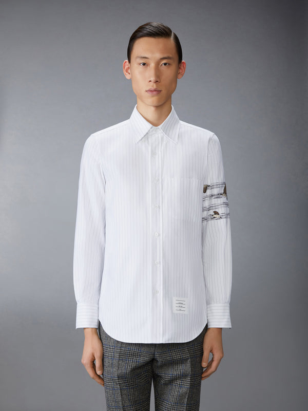 GEESE 4-BAR PINSTRIPE OXFORD SHIRT - image 2