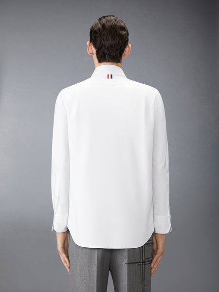 OXFORD BLANKET STITCH DEGRADE SHIRT WHITE