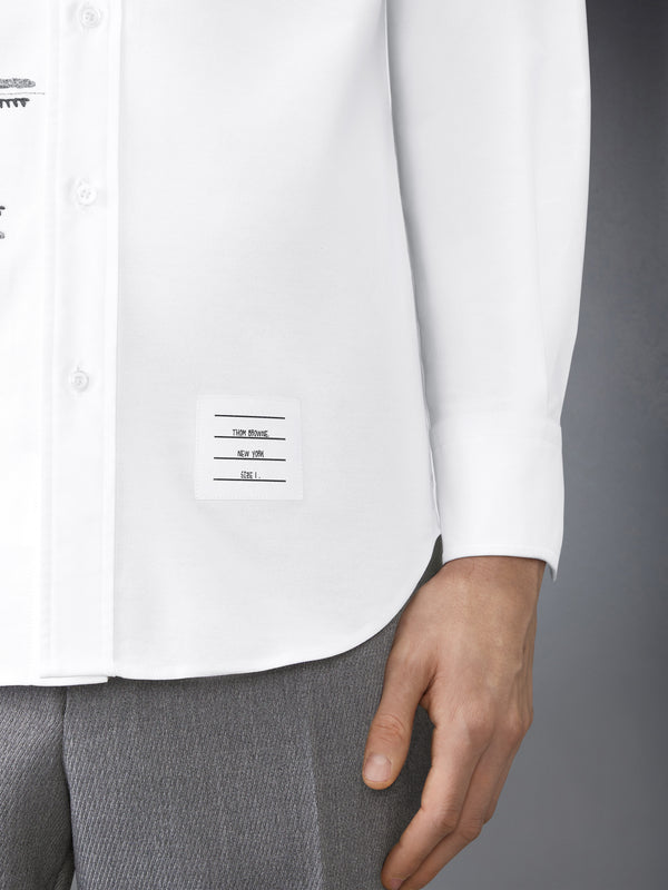 OXFORD BLANKET STITCH DEGRADE SHIRT - image 4