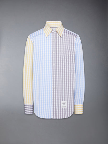 GINGHAM CHECK POPLIN FUNMIX SHIRT FUNMIX