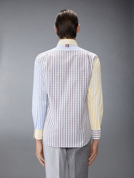 GINGHAM CHECK POPLIN FUNMIX SHIRT FUNMIX