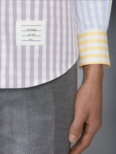 GINGHAM CHECK POPLIN FUNMIX SHIRT FUNMIX