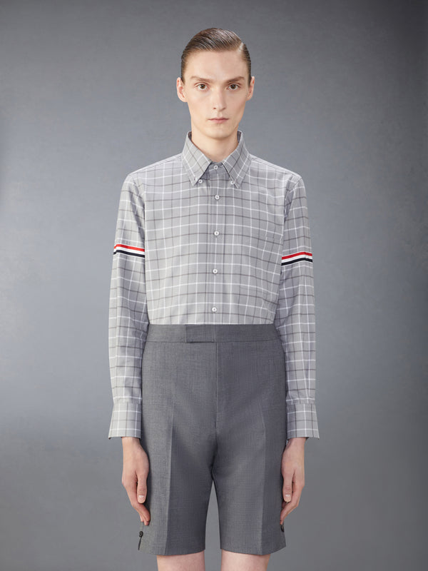 CHECK COTTON FLANNEL ARMBAND SHIRT - featured image