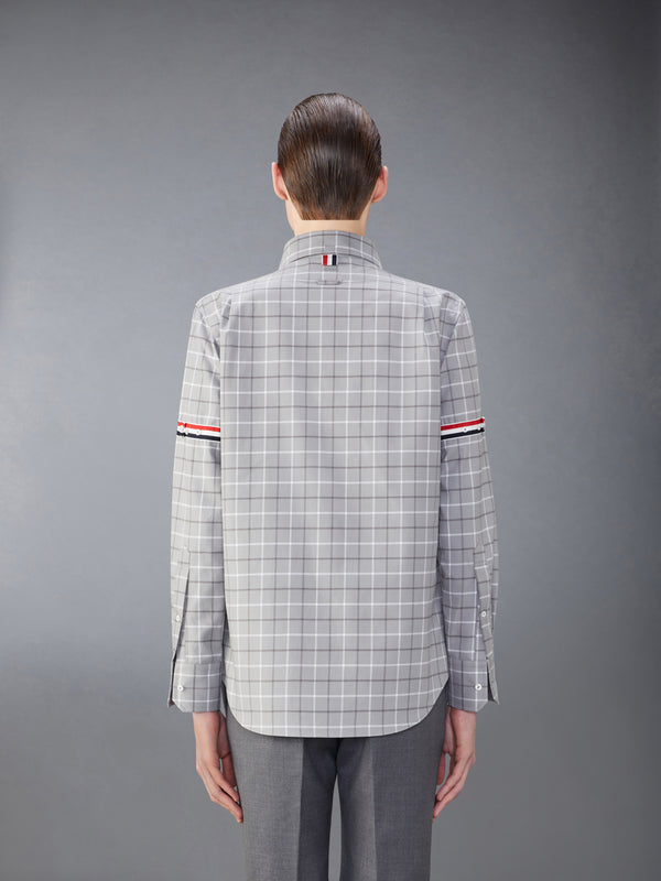 CHECK COTTON FLANNEL ARMBAND SHIRT - image 3