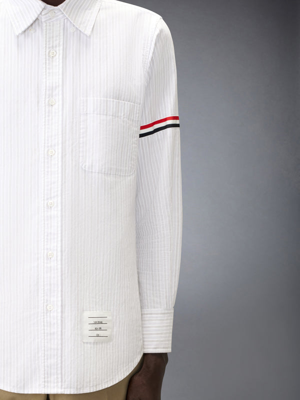 STRIPED OXFORD ARMBAND SHIRT - image 6