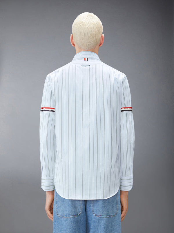 HAIRLINE STRIPE GROSGRAIN POPLIN ARMBAND SHIRT - image 3