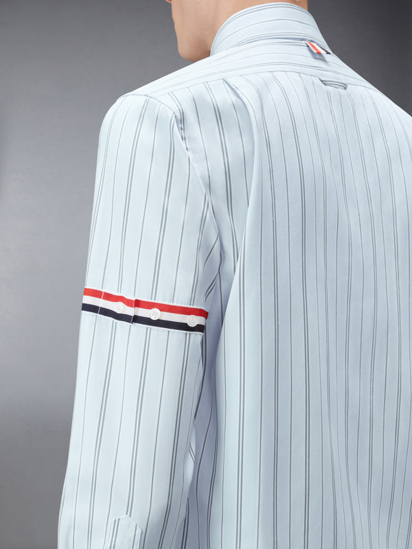 HAIRLINE STRIPE GROSGRAIN POPLIN ARMBAND SHIRT - image 5