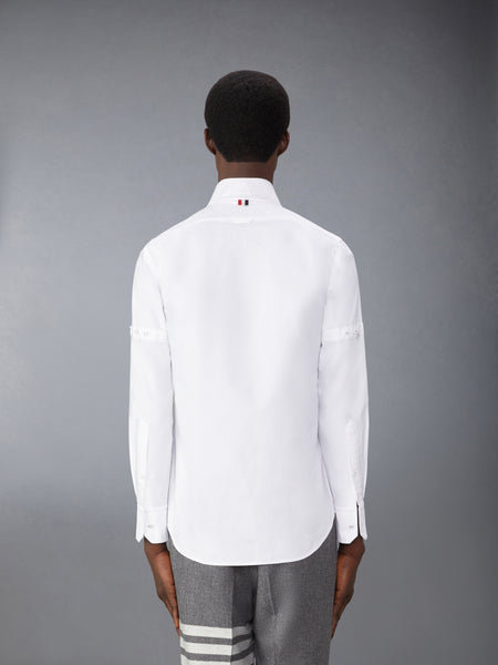 OXFORD SELF ARMBAND SHIRT WHITE