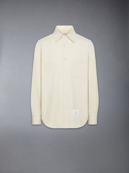 DENIM STRAIGHT FIT SHIRT WHITE