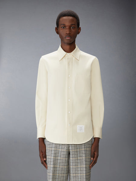 DENIM STRAIGHT FIT SHIRT WHITE