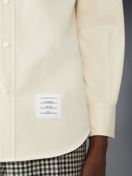 DENIM STRAIGHT FIT SHIRT WHITE