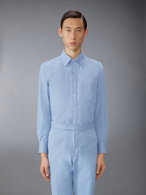 DENIM STRAIGHT FIT SHIRT - image 2