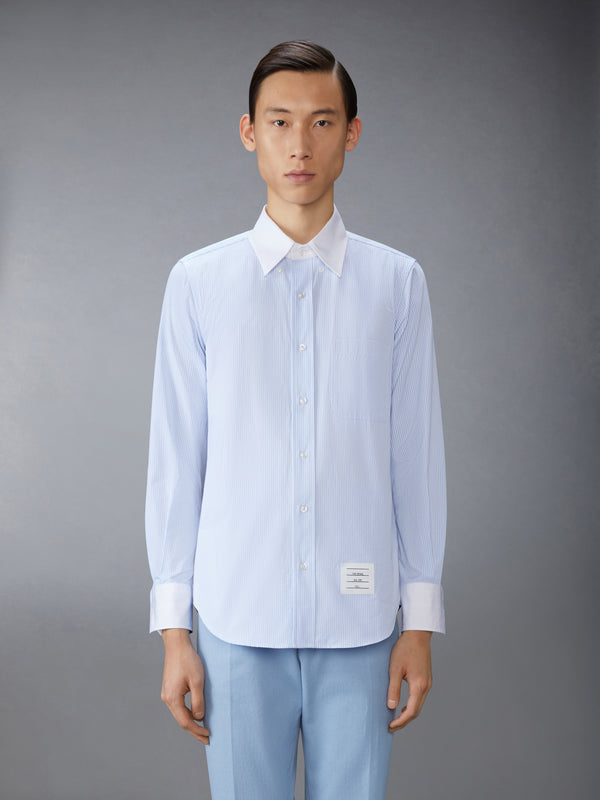 MICRO UNIVERSITY STRIPED POPLIN SHIRT - image 2
