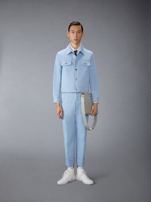 MICRO UNIVERSITY STRIPED POPLIN SHIRT - image 4