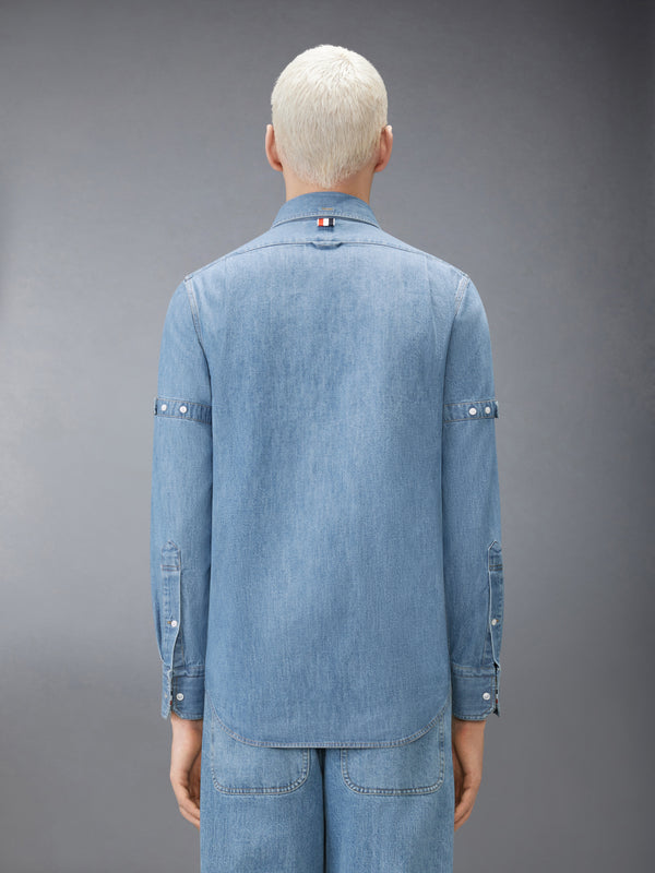 DENIM ARMBAND SHIRT - image 3