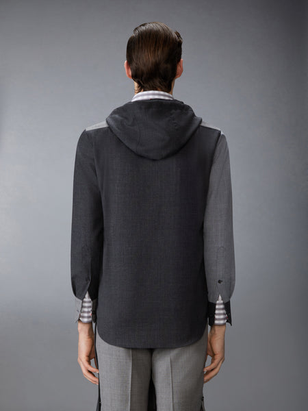 FRESCO FUNMIX HOODED SHIRT TONAL GREY