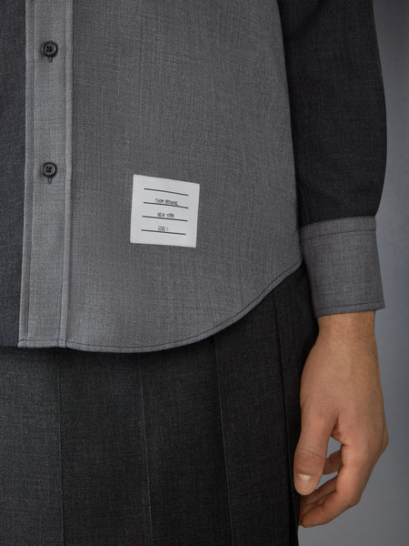 FRESCO FUNMIX HOODED SHIRT TONAL GREY