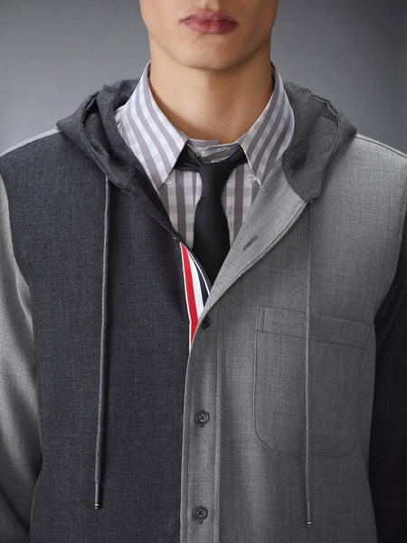 FRESCO FUNMIX HOODED SHIRT TONAL GREY