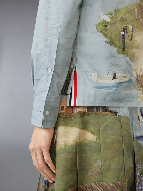 POPLIN NANTUCKET SCENIC UTILITY SHIRT - image 5