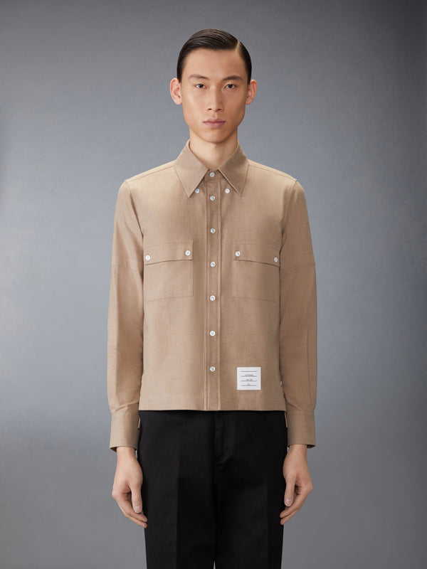 COTTON FLANNEL UTILITY SHIRT - image 1