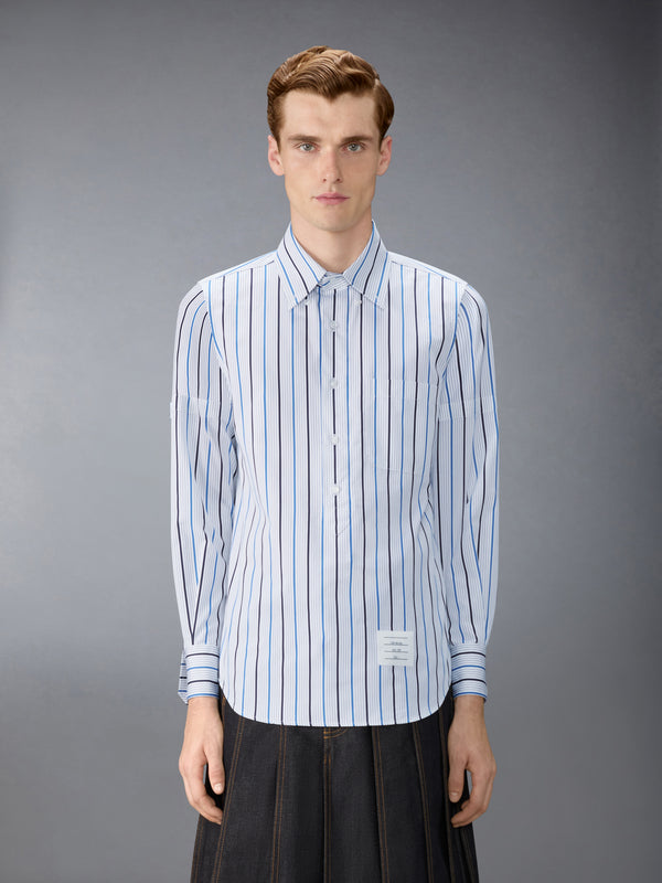 STRIPED POPLIN ARMBAND POPOVER ARMBAND SHIRT - image 2