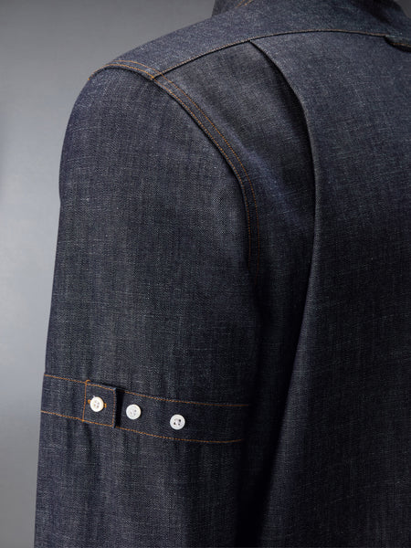 DENIM ARMBAND SHIRT NAVY