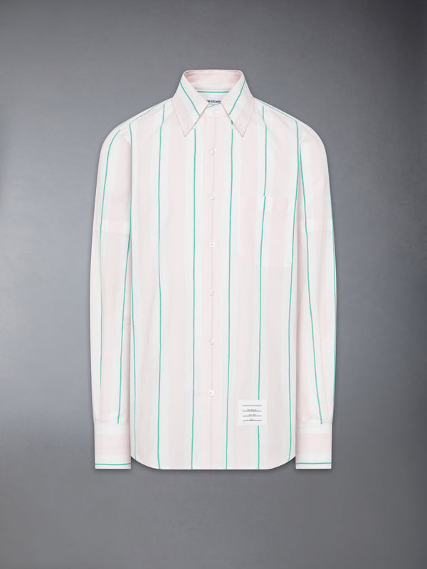 MADRAS COTTON CLASSIC STRIPE ARMBAND SHIRT - featured image