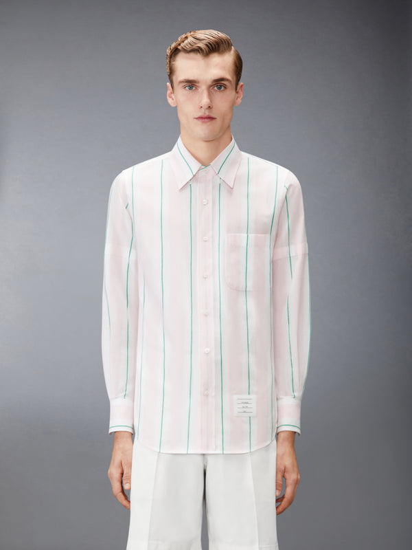 MADRAS COTTON CLASSIC STRIPE ARMBAND SHIRT - image 2