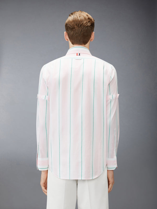 MADRAS COTTON CLASSIC STRIPE ARMBAND SHIRT - image 3