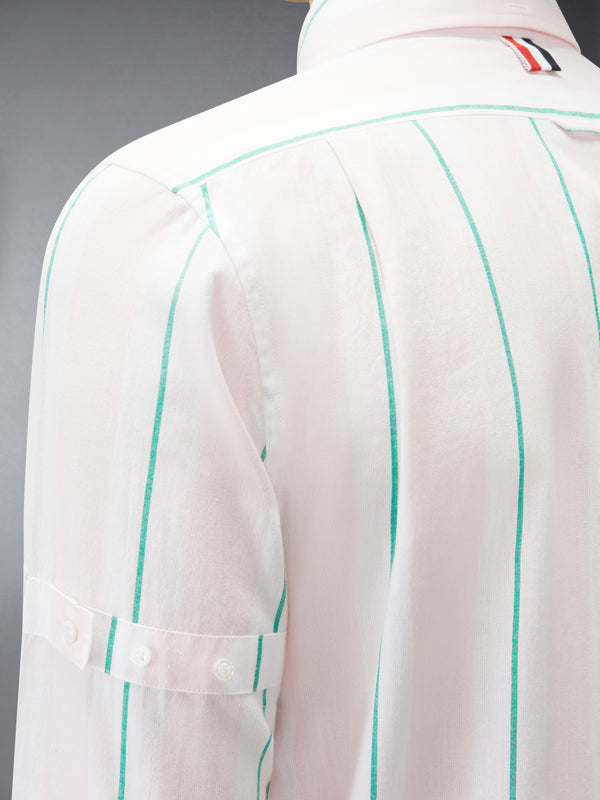 MADRAS COTTON CLASSIC STRIPE ARMBAND SHIRT - image 5