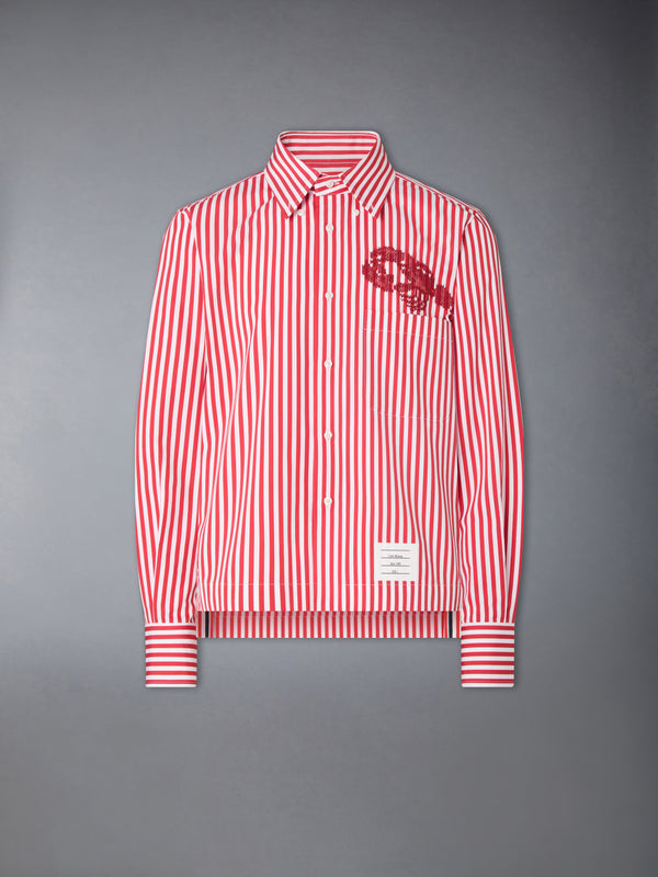 POPLIN UNIVERSITY STRIPE LOBSTER SHIRT - featured image