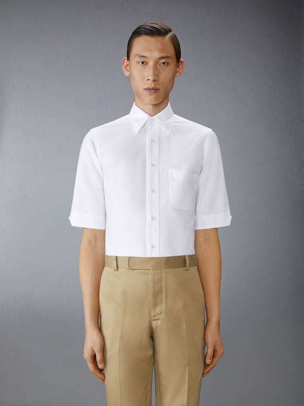 OXFORD GROSGRAIN PLACKET SHORT SLEEVE SHIRT - image 1