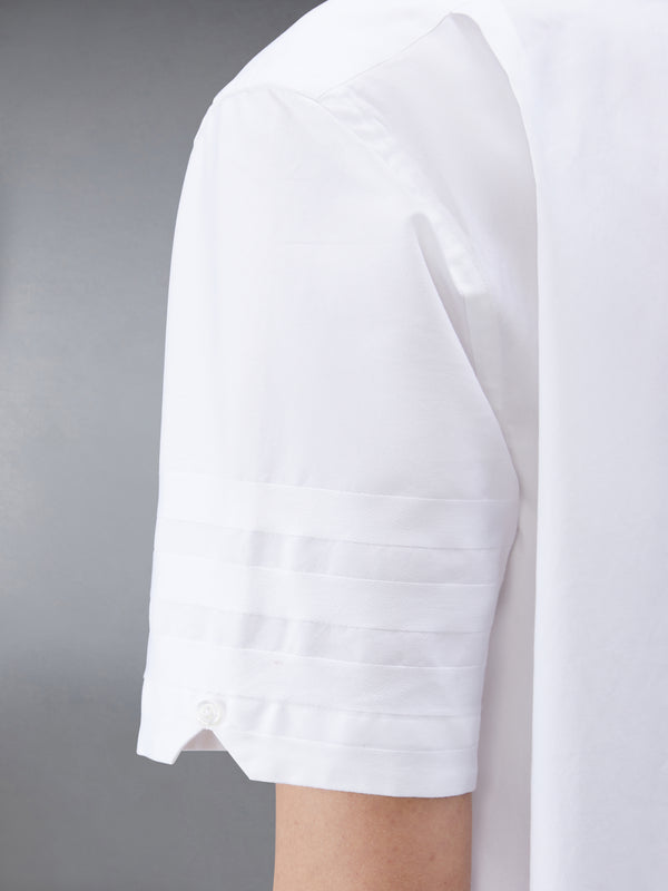 OXFORD SATIN WEAVE 4-BAR SHORT SLEEVE SHIRT - image 7