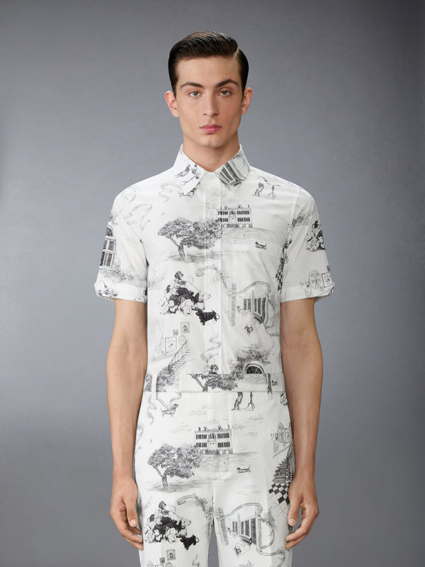 POPLIN HECTOR TOILE SHORT SLEEVE SHIRT - image 1