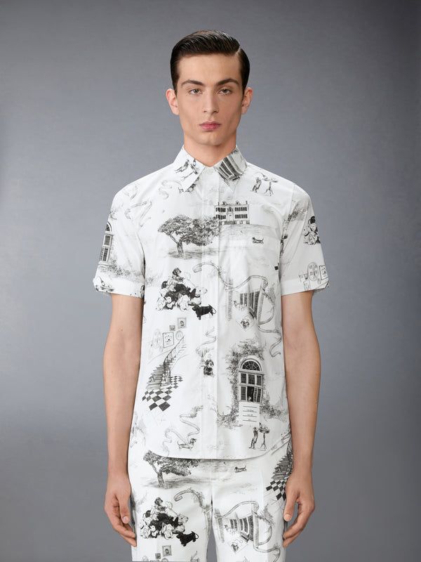 POPLIN HECTOR TOILE SHORT SLEEVE SHIRT - image 2